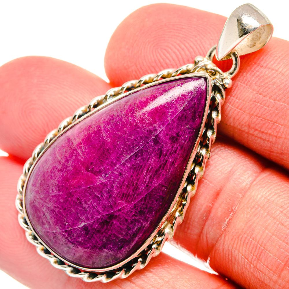 Ruby Fuchsite Pendants handcrafted by Ana Silver Co - PD21878