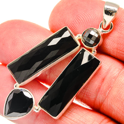 Black Onyx Pendants handcrafted by Ana Silver Co - PD21881