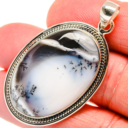 Dendritic Opal Pendants handcrafted by Ana Silver Co - PD21884