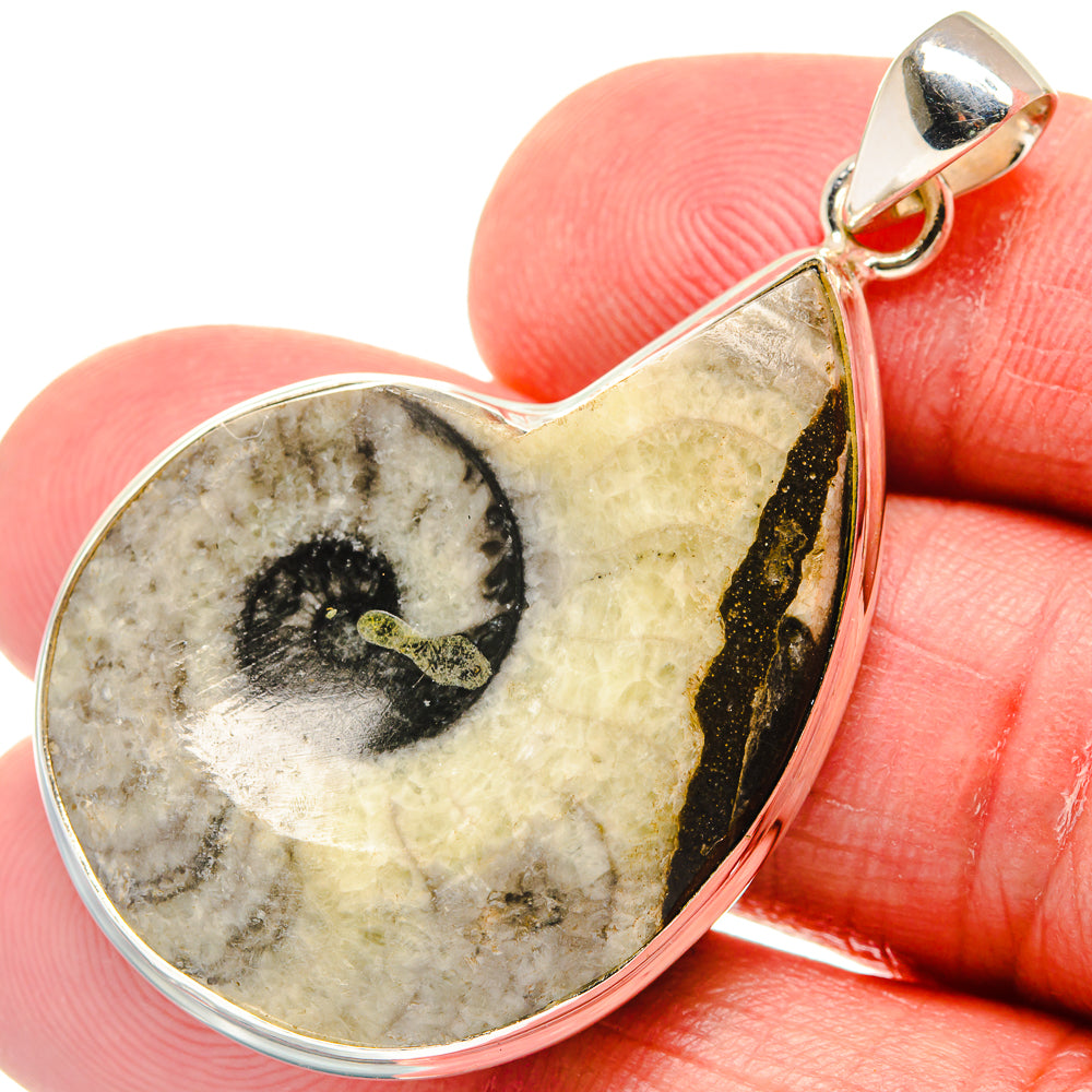 Pinolith Fossil Pendants handcrafted by Ana Silver Co - PD21890
