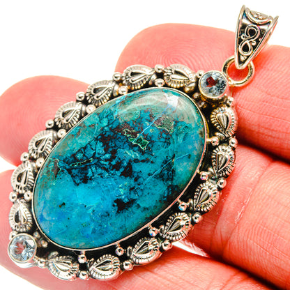Chrysocolla Pendants handcrafted by Ana Silver Co - PD21892