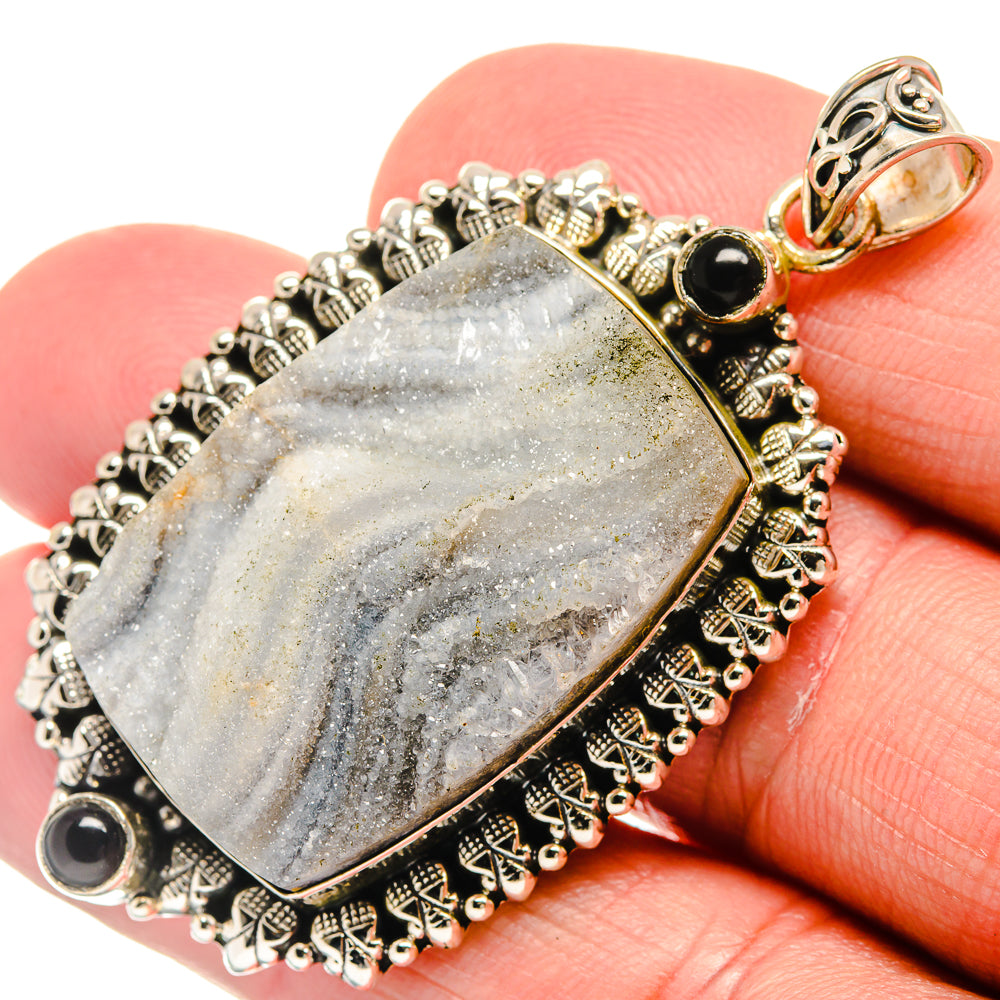 Desert Druzy Pendants handcrafted by Ana Silver Co - PD21893