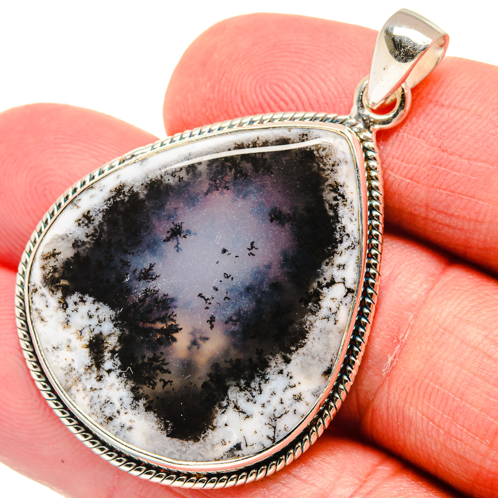 Dendritic Opal Pendants handcrafted by Ana Silver Co - PD21897