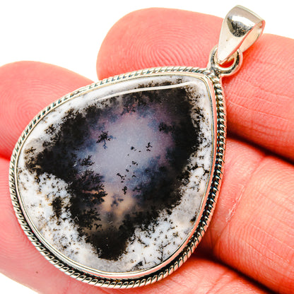 Dendritic Opal Pendants handcrafted by Ana Silver Co - PD21897