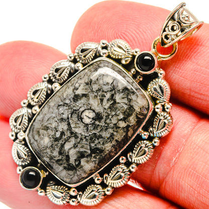 Pinolith Jasper Pendants handcrafted by Ana Silver Co - PD21902