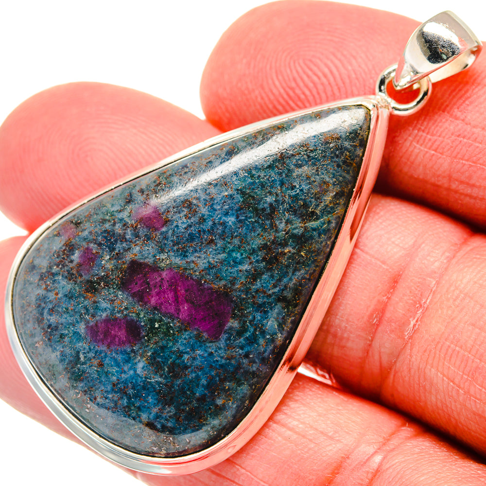 Ruby Fuchsite Pendants handcrafted by Ana Silver Co - PD21905