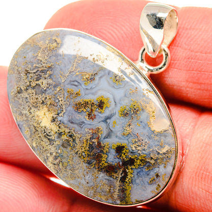Laguna Lace Agate Pendants handcrafted by Ana Silver Co - PD21908