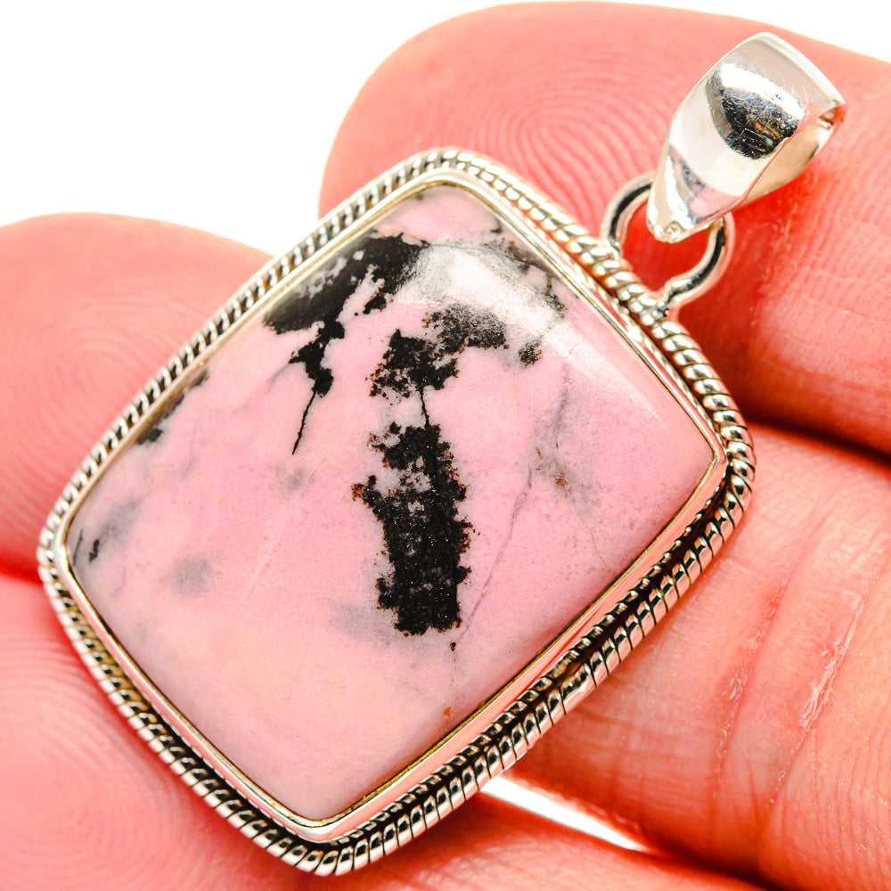 Rhodonite Pendants handcrafted by Ana Silver Co - PD21926