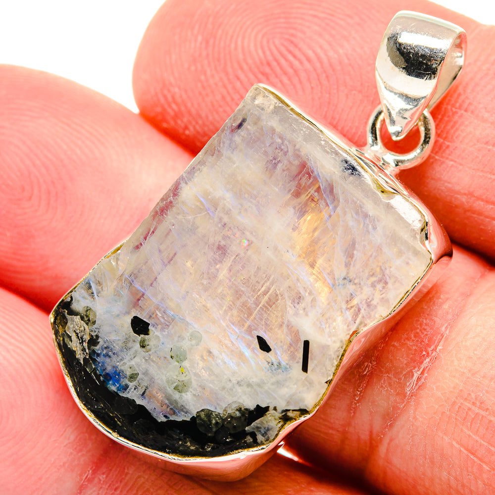 Rainbow Moonstone Pendants handcrafted by Ana Silver Co - PD21958