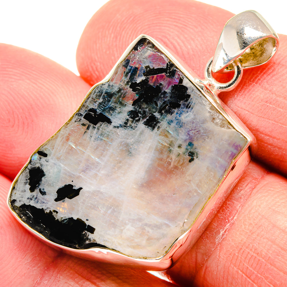 Rainbow Moonstone Pendants handcrafted by Ana Silver Co - PD21965