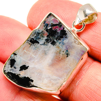 Rainbow Moonstone Pendants handcrafted by Ana Silver Co - PD21965