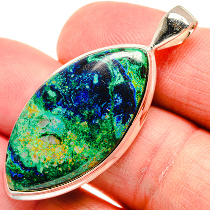 Azurite Malachite Pendants handcrafted by Ana Silver Co - PD21969