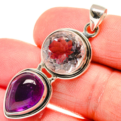 Morganite Pendants handcrafted by Ana Silver Co - PD21971