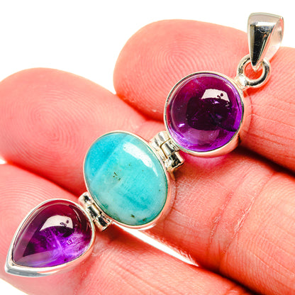 Amazonite Pendants handcrafted by Ana Silver Co - PD21973