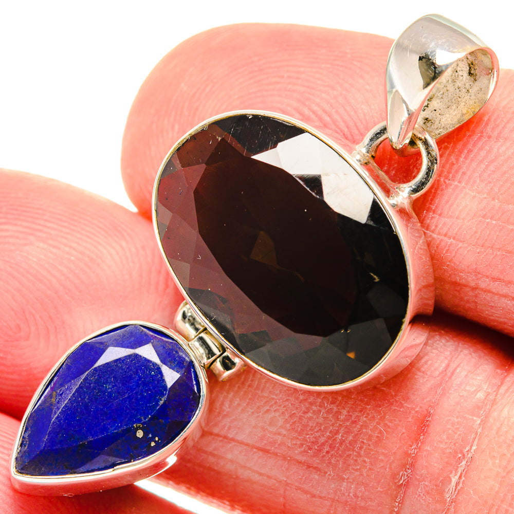 Smoky Quartz Pendants handcrafted by Ana Silver Co - PD21978