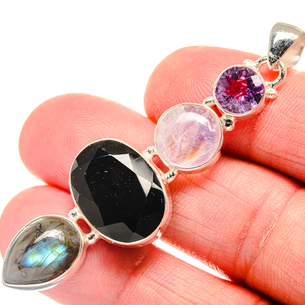 Black Onyx Pendants handcrafted by Ana Silver Co - PD21979
