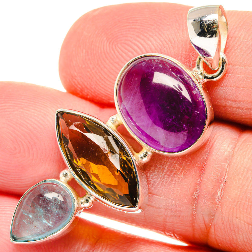 Amethyst Pendants handcrafted by Ana Silver Co - PD21980