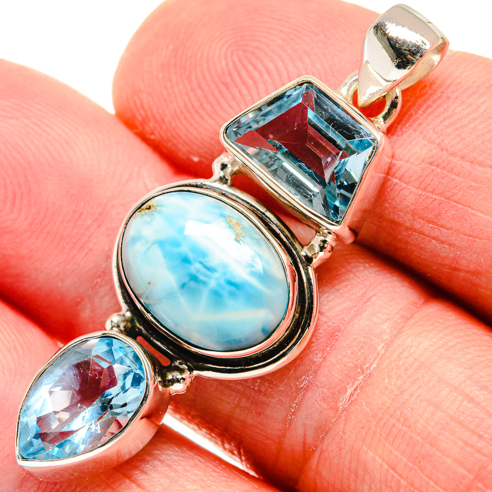 Larimar Pendants handcrafted by Ana Silver Co - PD21983