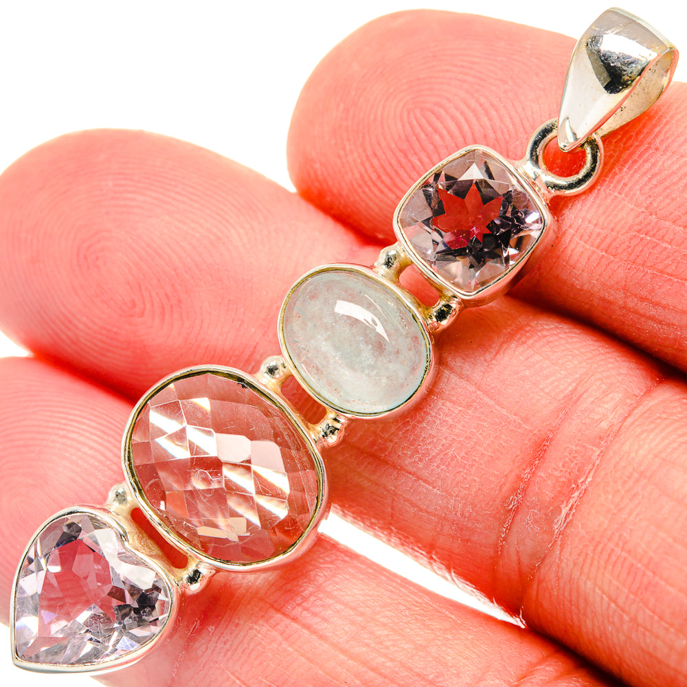 Aquamarine Pendants handcrafted by Ana Silver Co - PD21985