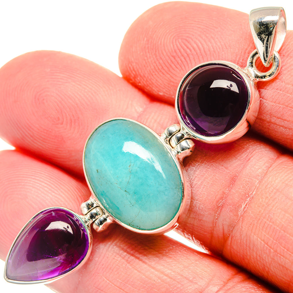 Amazonite Pendants handcrafted by Ana Silver Co - PD21987