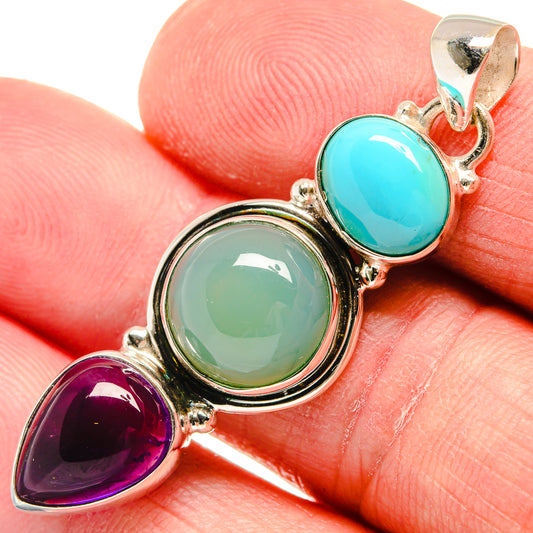 Chrysoprase Pendants handcrafted by Ana Silver Co - PD21990