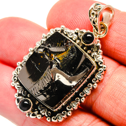 Shungite Pendants handcrafted by Ana Silver Co - PD22011