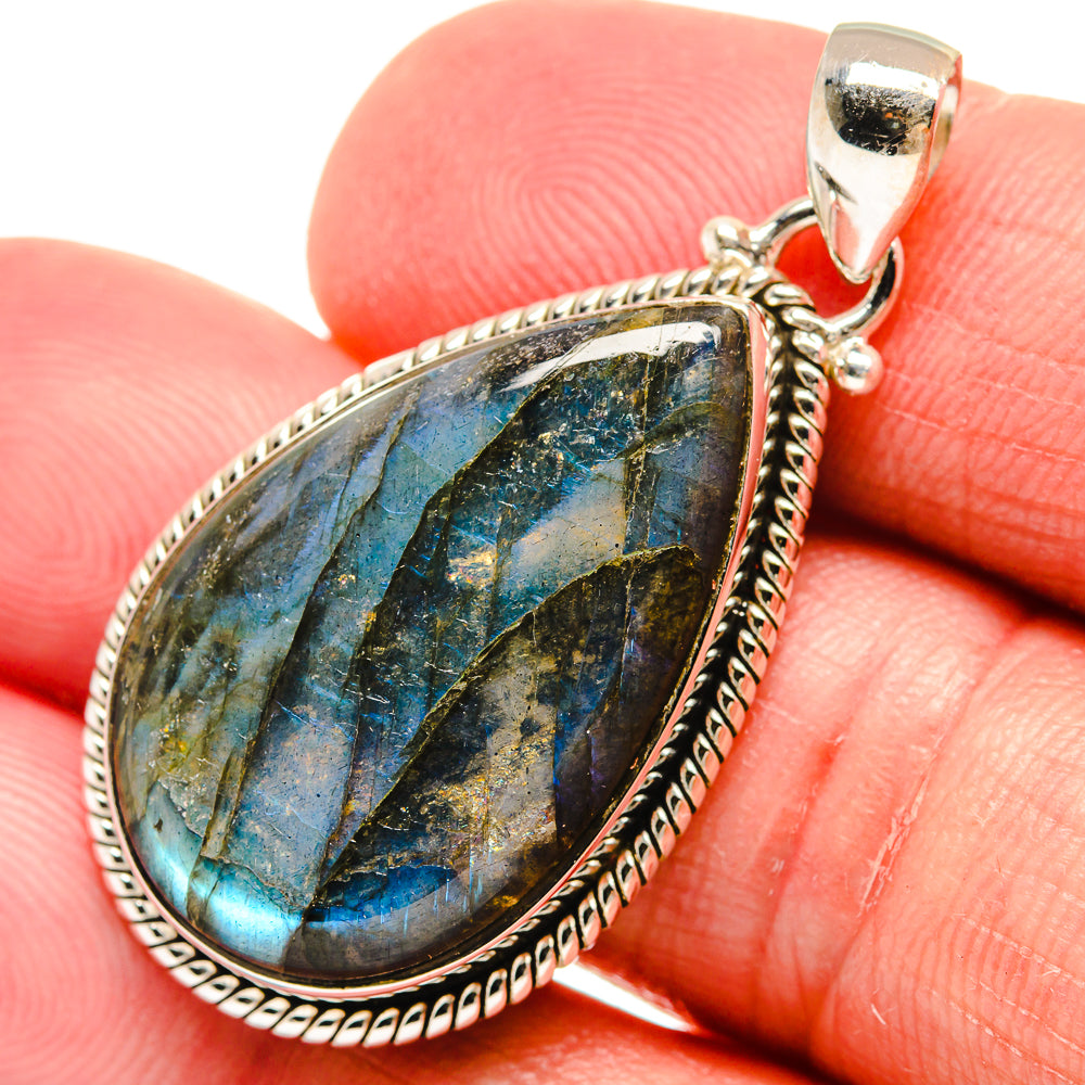 Labradorite Pendants handcrafted by Ana Silver Co - PD22012