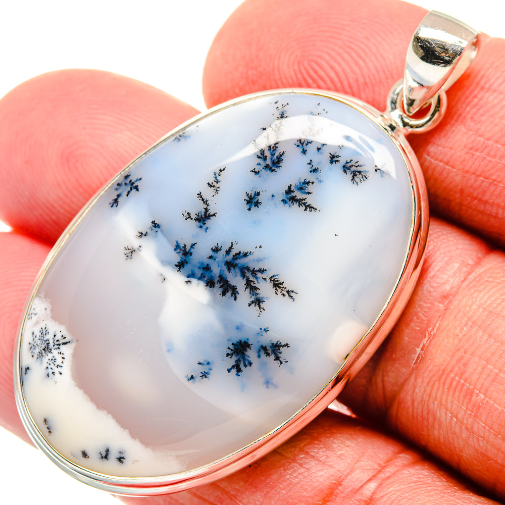 Dendritic Opal Pendants handcrafted by Ana Silver Co - PD22019