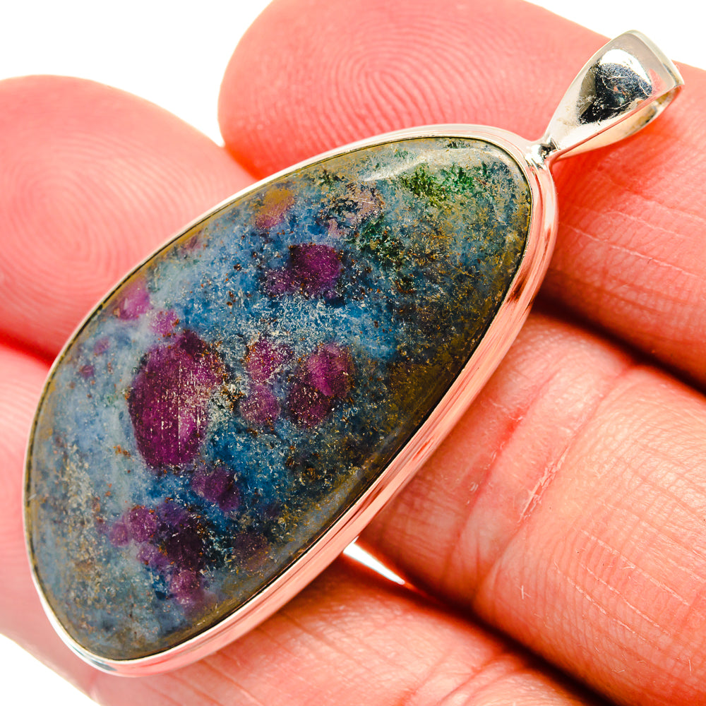 Ruby Fuchsite Pendants handcrafted by Ana Silver Co - PD22020