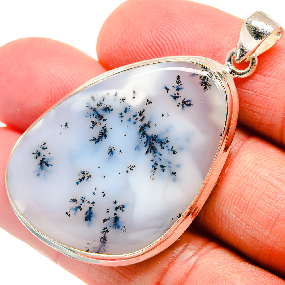 Dendritic Opal Pendants handcrafted by Ana Silver Co - PD22021