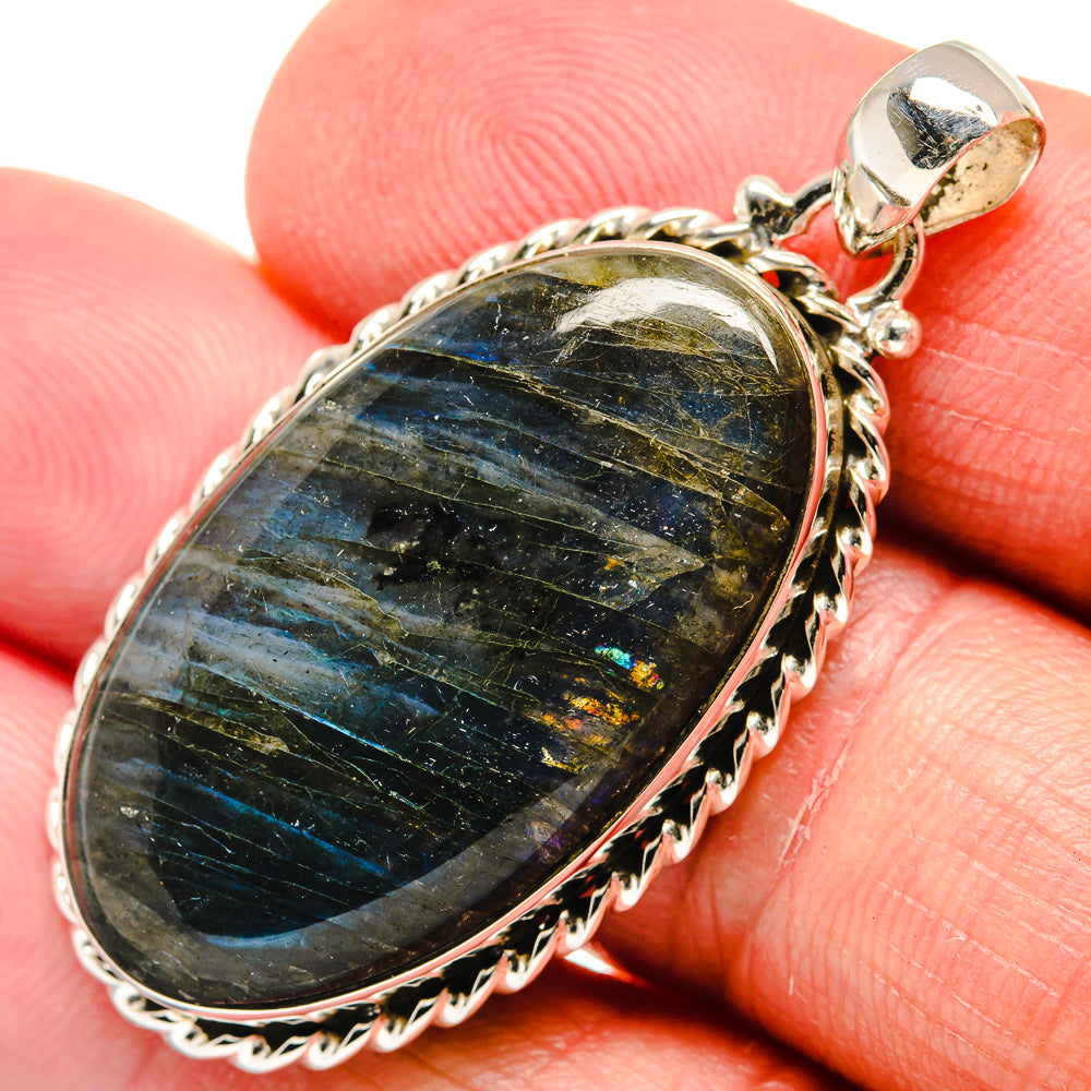 Labradorite Pendants handcrafted by Ana Silver Co - PD22022