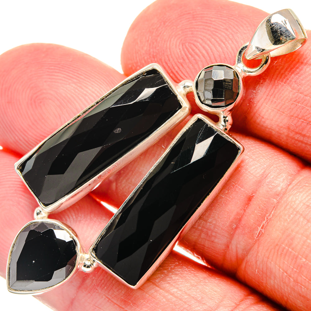 Black Onyx Pendants handcrafted by Ana Silver Co - PD22024
