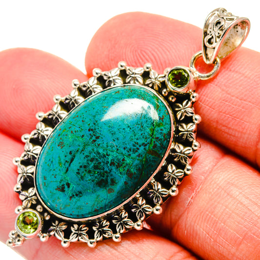 Chrysocolla Pendants handcrafted by Ana Silver Co - PD22029