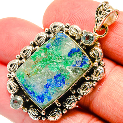 Azurite Malachite Pendants handcrafted by Ana Silver Co - PD22030