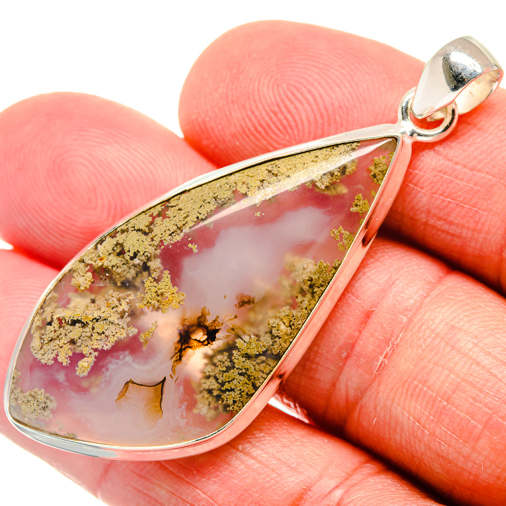 Indonesian Plume Agatge Pendants handcrafted by Ana Silver Co - PD22033