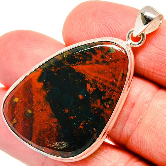 Bloodstone Pendants handcrafted by Ana Silver Co - PD22037