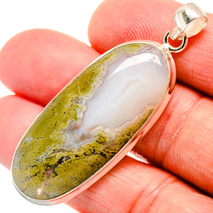 Indonesian Plume Agatge Pendants handcrafted by Ana Silver Co - PD22041