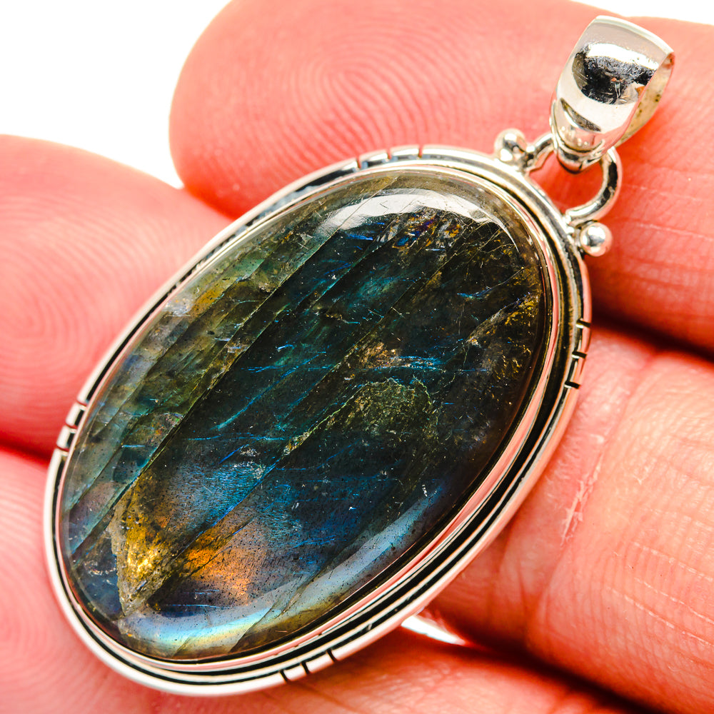 Labradorite Pendants handcrafted by Ana Silver Co - PD22044