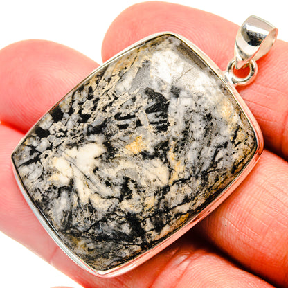 Chrysanthemum Stone Pendants handcrafted by Ana Silver Co - PD22047
