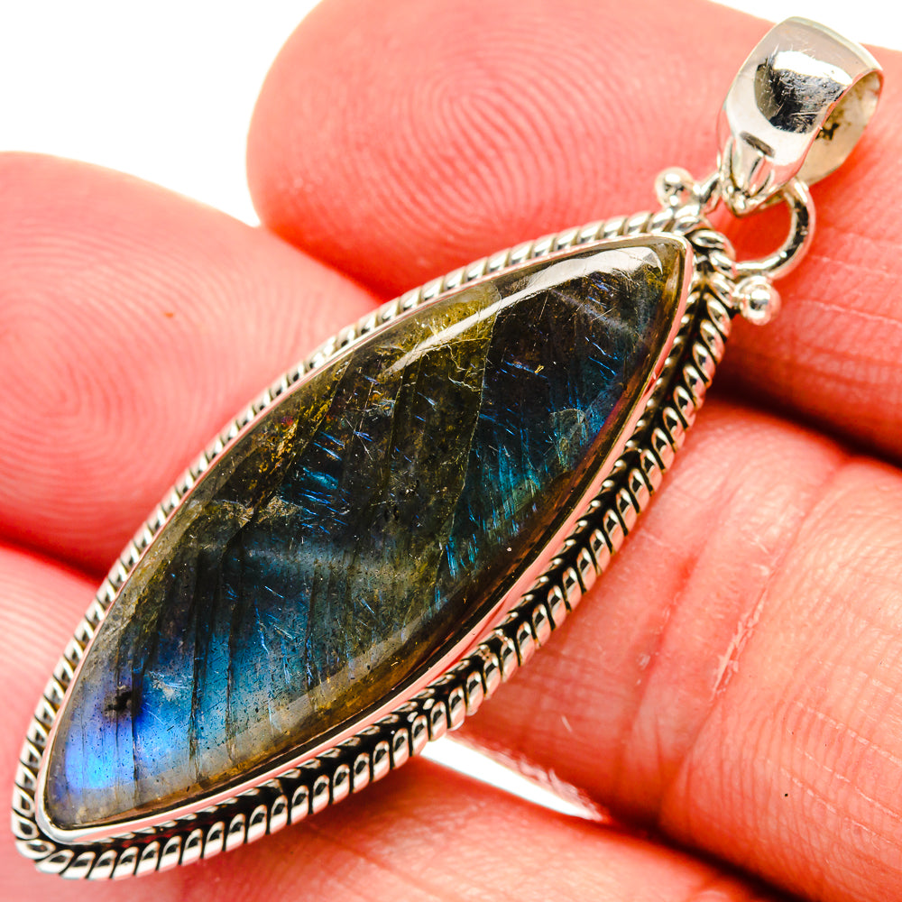 Labradorite Pendants handcrafted by Ana Silver Co - PD22049