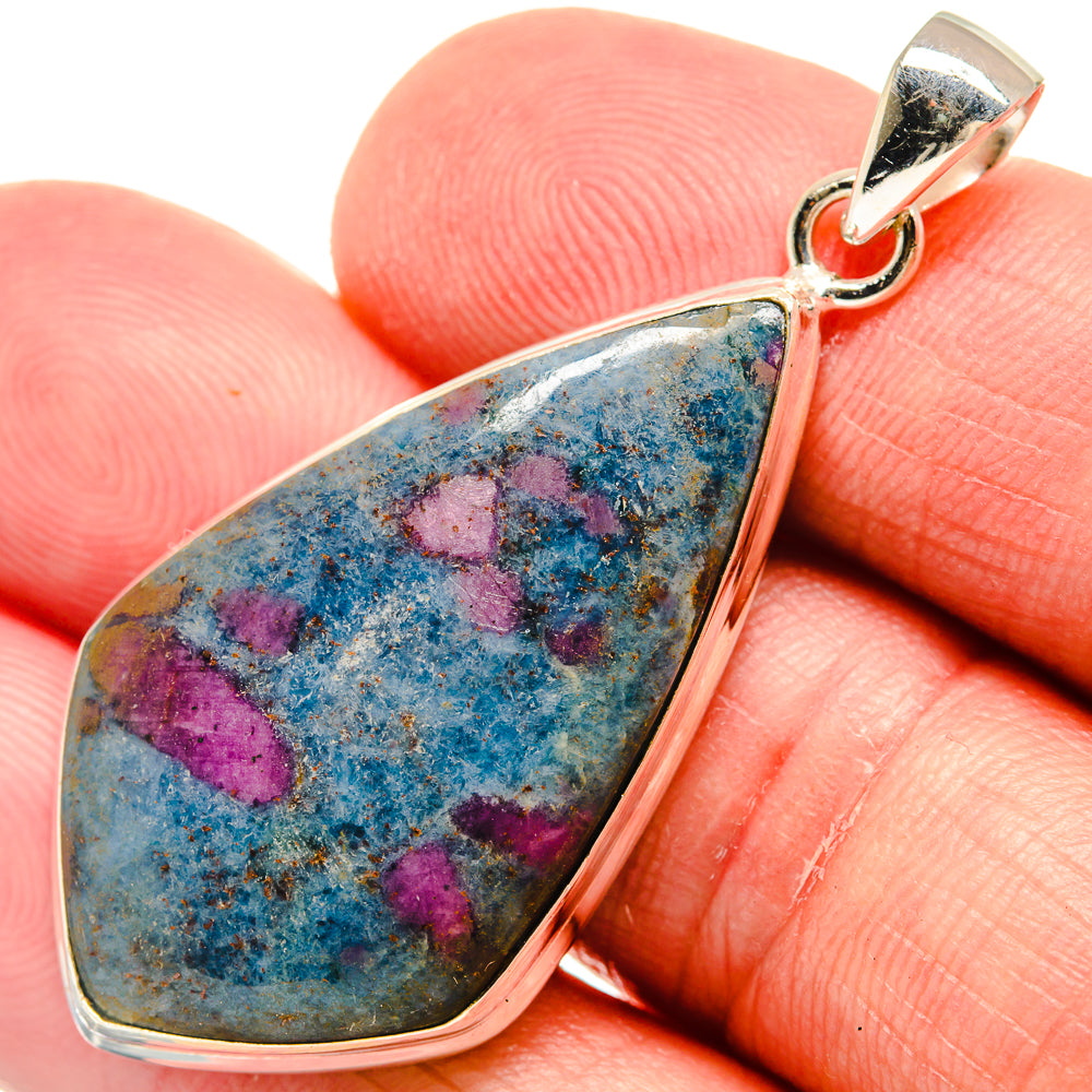 Ruby Fuchsite Pendants handcrafted by Ana Silver Co - PD22057