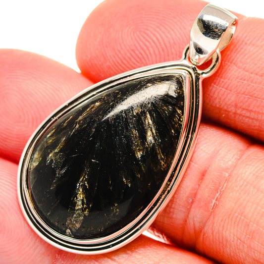 Golden Seraphinite Pendants handcrafted by Ana Silver Co - PD22061