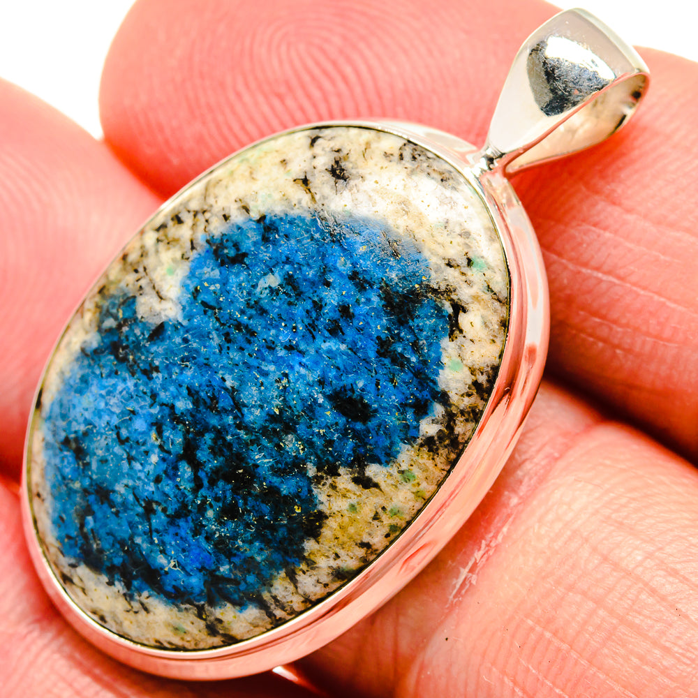 K2 Blue Azurite Pendants handcrafted by Ana Silver Co - PD22064
