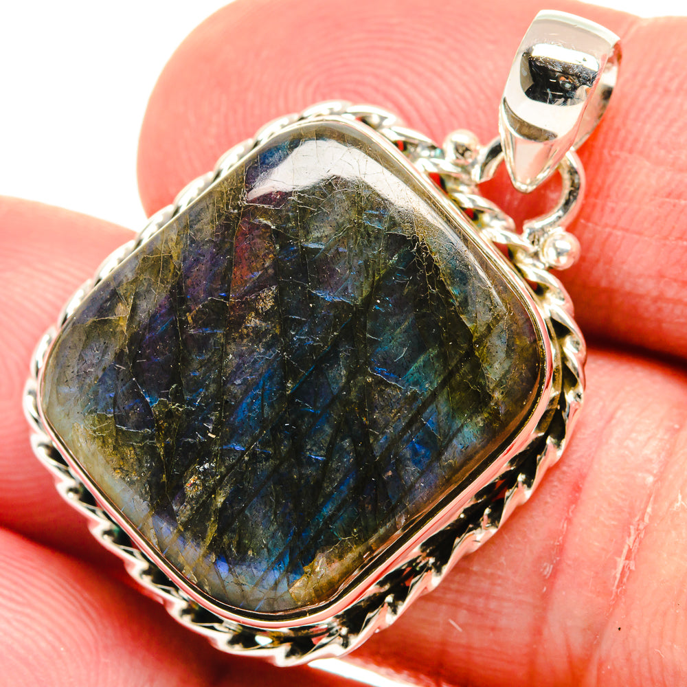 Labradorite Pendants handcrafted by Ana Silver Co - PD22066