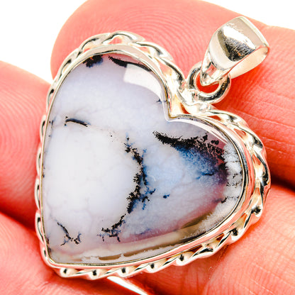 Dendritic Opal Pendants handcrafted by Ana Silver Co - PD22070