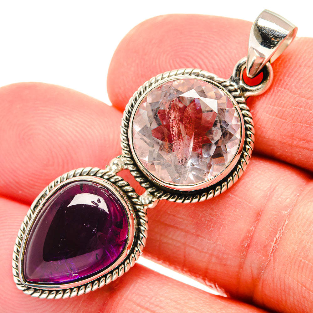 Amethyst Pendants handcrafted by Ana Silver Co - PD22079