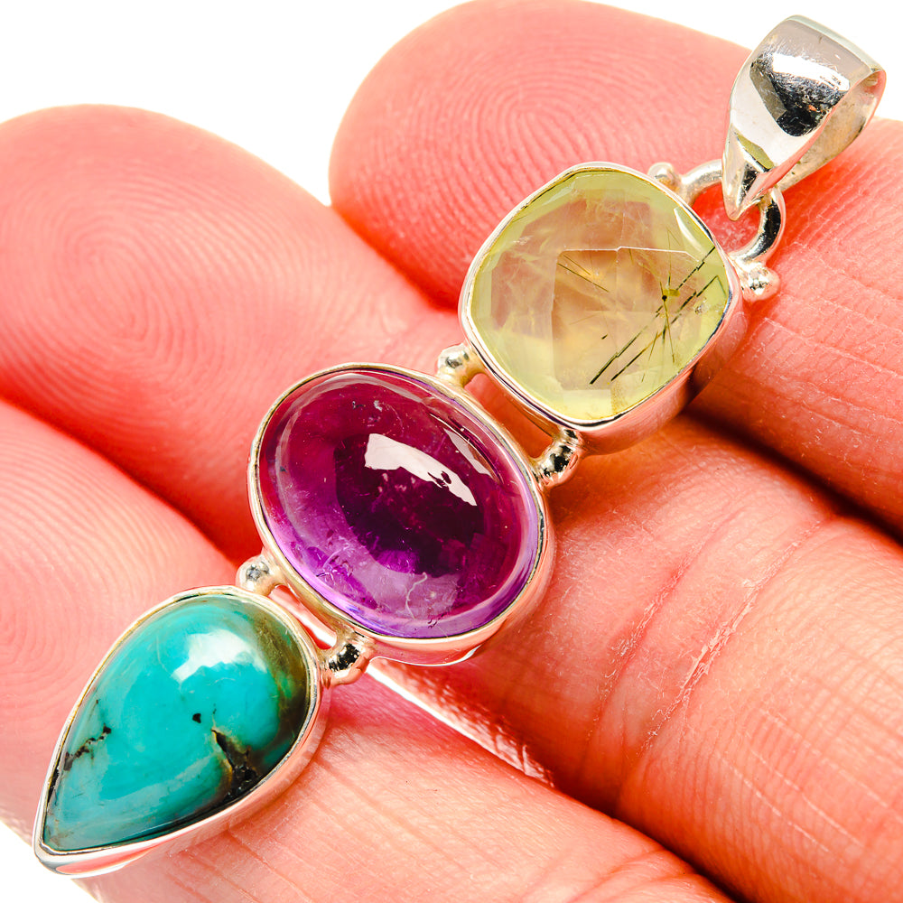 Amethyst Pendants handcrafted by Ana Silver Co - PD22087