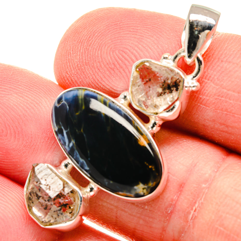 Pietersite Pendants handcrafted by Ana Silver Co - PD22102