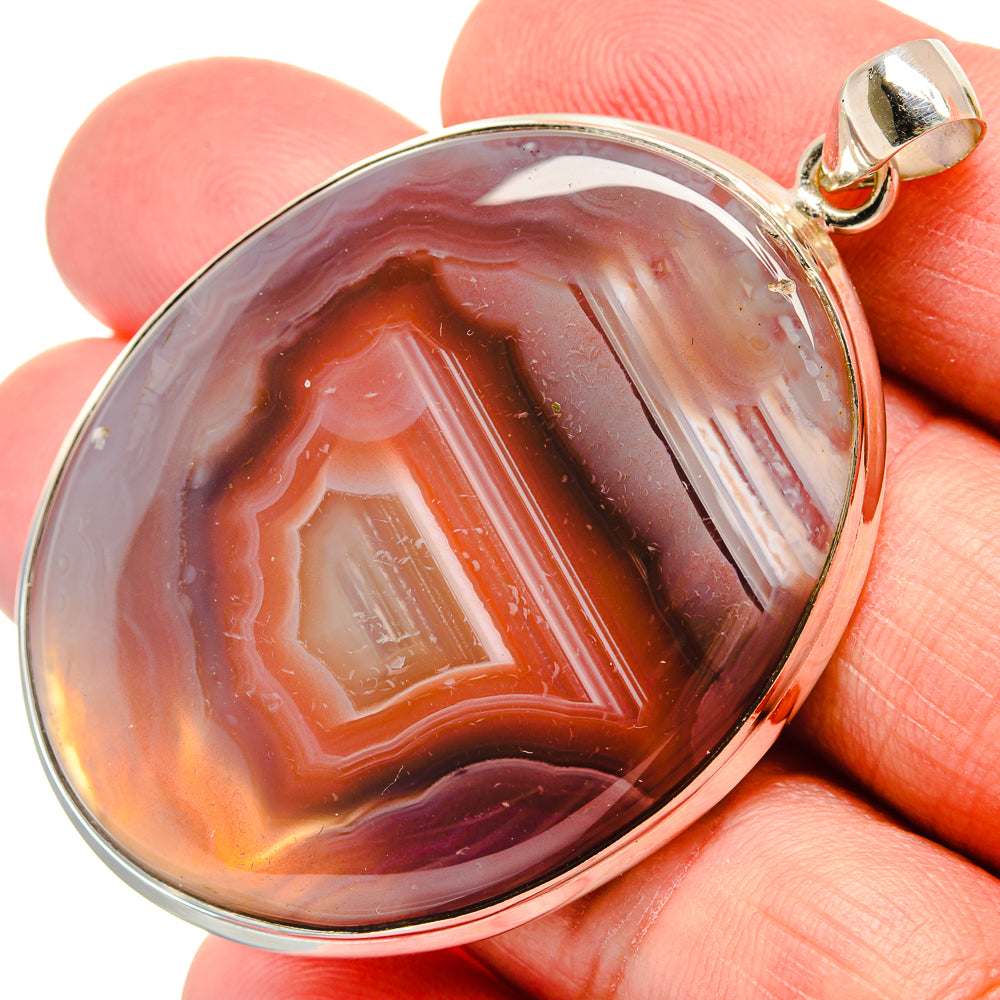 Botswana Agate Pendants handcrafted by Ana Silver Co - PD22107