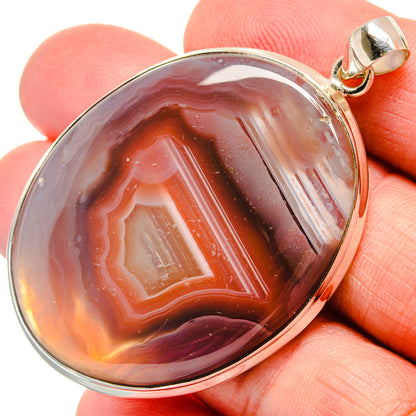 Botswana Agate Pendants handcrafted by Ana Silver Co - PD22107